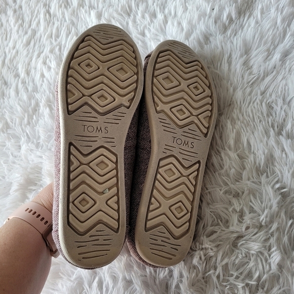 Toms Alpargata 10015655 Womens Red Canvas Slip On Lifestyle Sneakers Shoes - Picture 6 of 7